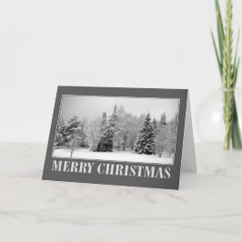 Cartes Pour Fêtes Annuelles Noël blanc neige