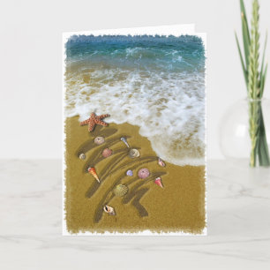 Cartes Pour Fêtes Annuelles Noël blanchi sur la côte
