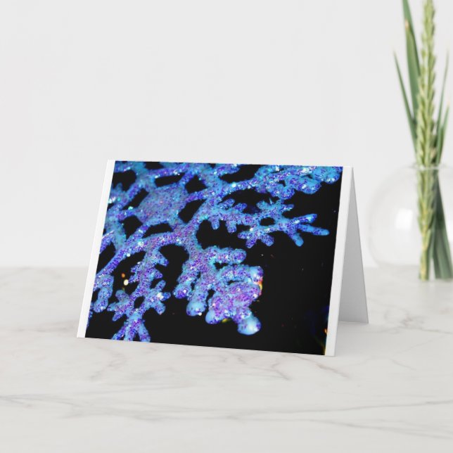 Cartes Pour Fêtes Annuelles Noël bleu (Devant)