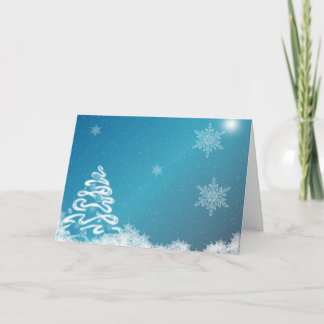Cartes Pour Fêtes Annuelles Noël bleu