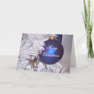 Cartes Pour Fêtes Annuelles Noël bleu