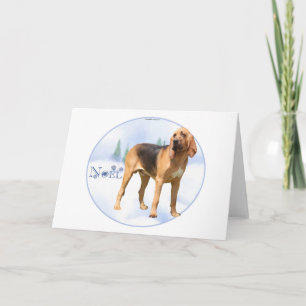 Cartes Pour Fêtes Annuelles Noel Bloodhound