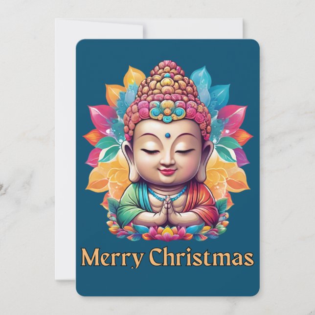 Cartes Pour Fêtes Annuelles Noël bouddhiste (Devant)