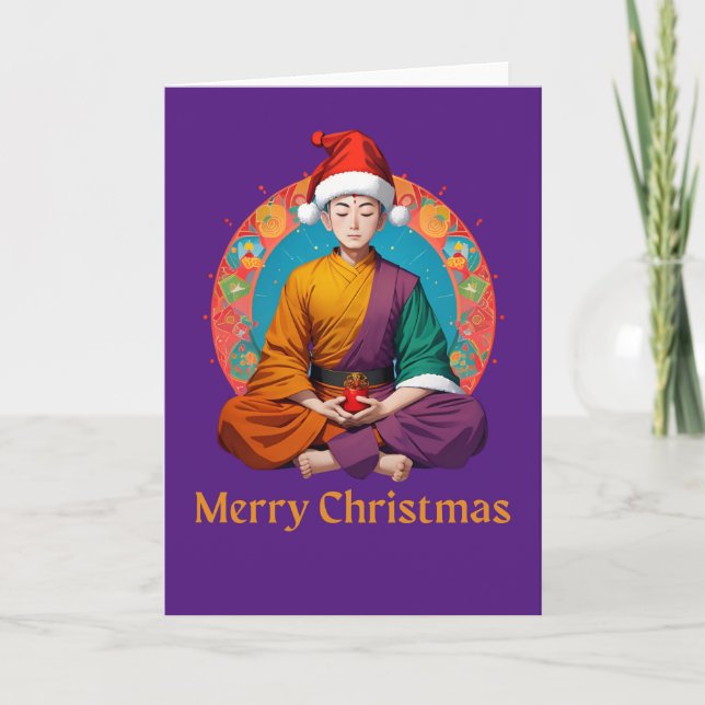 Cartes Pour Fêtes Annuelles Noël bouddhiste (Devant)