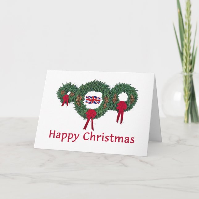 Cartes Pour Fêtes Annuelles Noël britannique 2 (Devant)