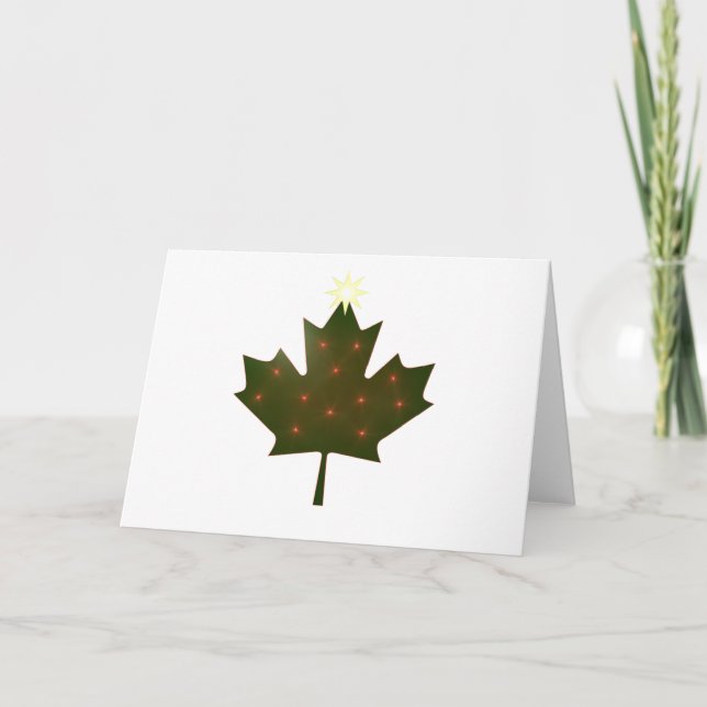 Cartes Pour Fêtes Annuelles Noël canadien (Devant)