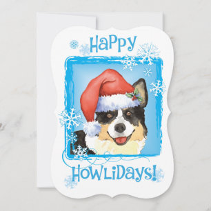 Cartes Pour Fêtes Annuelles Noël Cardigan Welsh Corgi