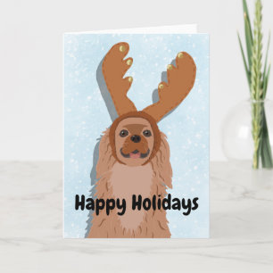 Cartes Pour Fêtes Annuelles Noël Cavalier King Charles Spaniel