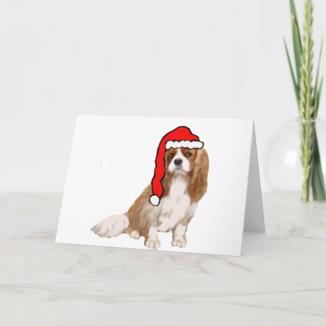 Cartes Pour Fêtes Annuelles Noël Cavalier King Charles Spaniel (Devant)