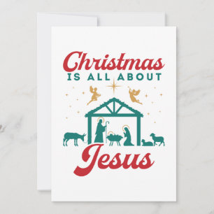 Cartes Pour Fêtes Annuelles Noël, c'est la scène de la Nativité Jésus