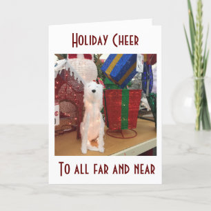 CARTES POUR FÊTES ANNUELLES NOËL CHEER=AMIS ET FAMILLE (DÉCOR)