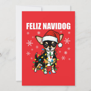 Cartes Pour Fêtes Annuelles Noël Chihuahua