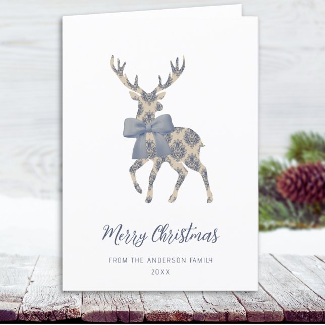 Cartes Pour Fêtes Annuelles Noël Chinoiserie Reindeer (Créateur téléchargé)