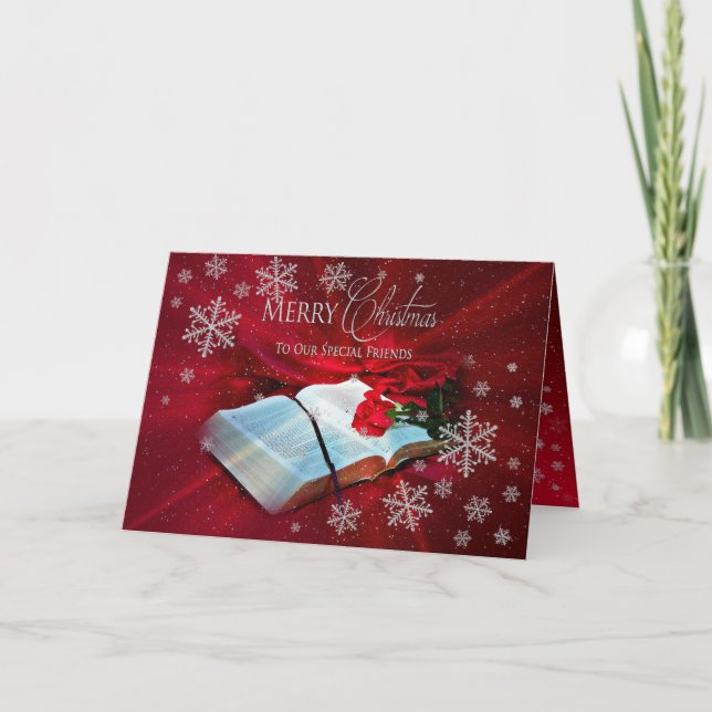 Cartes Pour Fêtes Annuelles Noël - chrétien - amis spéciaux (Devant)