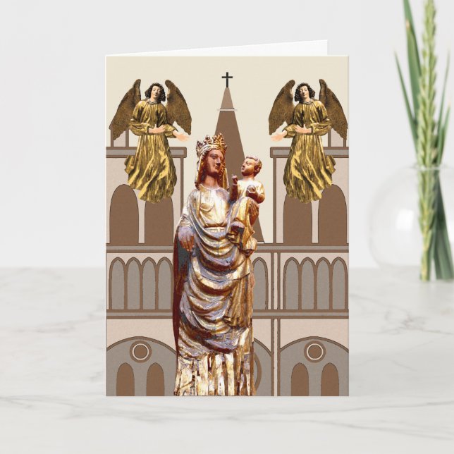 Cartes Pour Fêtes Annuelles Noël chrétien médiéval (Devant)