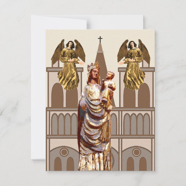Cartes Pour Fêtes Annuelles Noël chrétien médiéval (Devant)