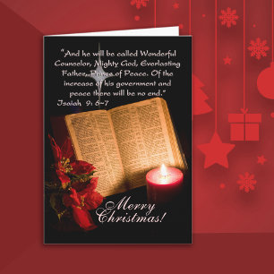 Cartes Pour Fêtes Annuelles Noël Christian aux chandelles