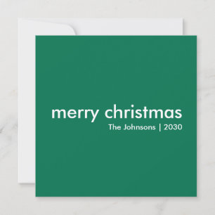 Cartes Pour Fêtes Annuelles Noël clair   Scandi vert minimaliste moderne