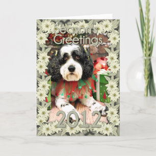 Cartes Pour Fêtes Annuelles Noël - Cockapoo - Molly