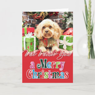 Cartes Pour Fêtes Annuelles Noël - Cockapoo - Morgan