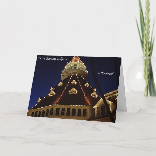 Cartes Pour Fêtes Annuelles Noël Coronado la Californie (Devant)