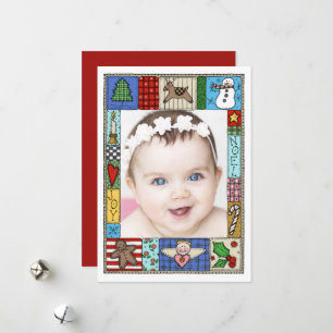 Cartes Pour Fêtes Annuelles Noël Cosy Et Parsemé Une photo