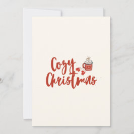 Cartes Pour Fêtes Annuelles Noël cosy : Hot Cocoa & Mittens Design