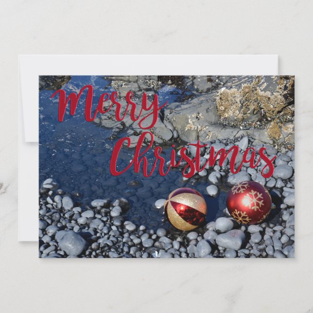 Cartes Pour Fêtes Annuelles Noël côtier (Devant)