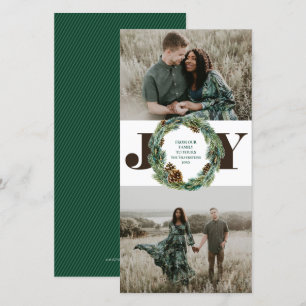 Cartes Pour Fêtes Annuelles Noël d'Acorn Wreath