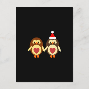 Cartes Pour Fêtes Annuelles Noël d'amour du hibou