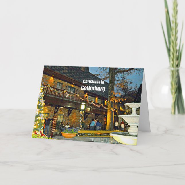Cartes Pour Fêtes Annuelles Noël dans Gatlinburg, Tennessee (Devant)
