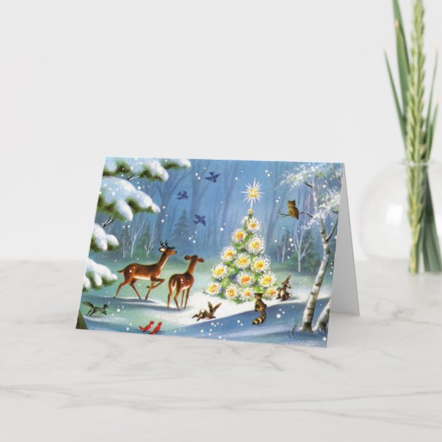 Cartes Pour Fêtes Annuelles Noël dans la nature (Devant)