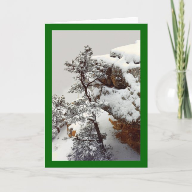 Cartes Pour Fêtes Annuelles Noël dans le Grand Canyon (Devant)