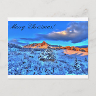 Cartes Pour Fêtes Annuelles Noël dans les montagnes
