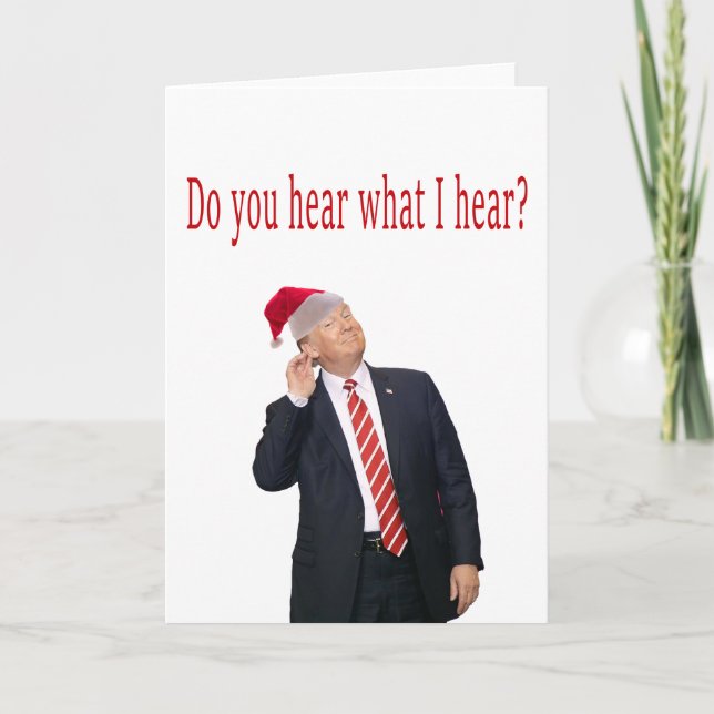 Cartes Pour Fêtes Annuelles Noël d'atout : Entendez-vous ce que j'entends ? (Devant)