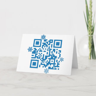 Cartes Pour Fêtes Annuelles Noël de balayages de code de QR Joyeux "! "