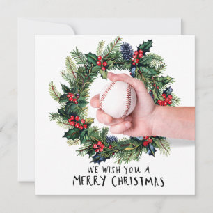 Cartes Pour Fêtes Annuelles Noël de baseball