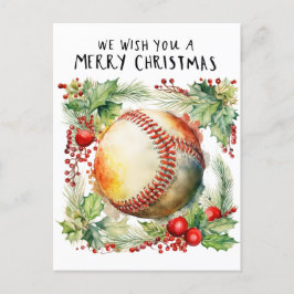 Cartes Pour Fêtes Annuelles Noël de baseball