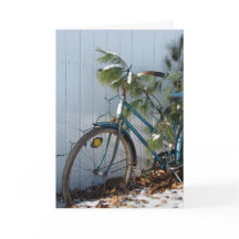 Noël de bicyclette d'hiver