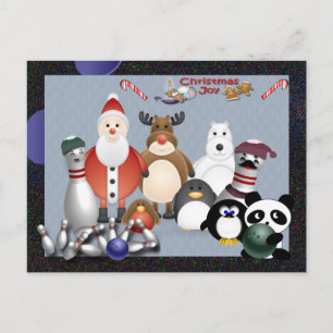 Cartes Pour Fêtes Annuelles Noël de bowling