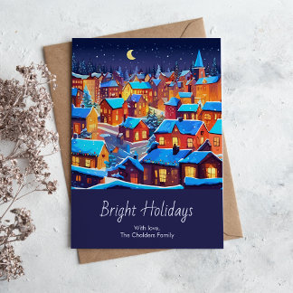 Cartes Pour Fêtes Annuelles Noël de Bright Town