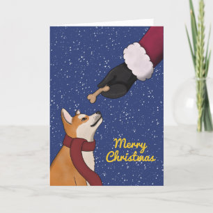 Cartes Pour Fêtes Annuelles Noël de Chien Shiba Inu