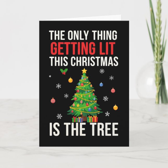 Cartes Pour Fêtes Annuelles Noël de Funny Sober (Devant)