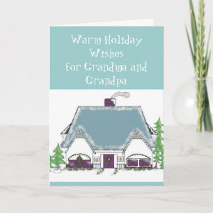 Cartes Pour Fêtes Annuelles Noël de grand-maman et de grand-papa…