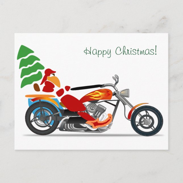 Cartes Pour Fêtes Annuelles Noël de harley de „" (Devant)