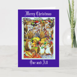 Cartes Pour Fêtes Annuelles Noël de hérisson