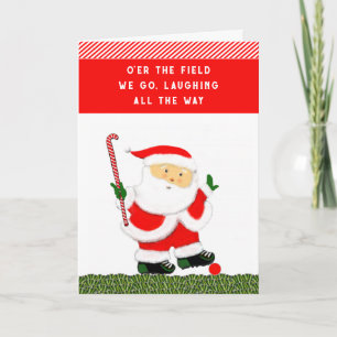 Cartes Pour Fêtes Annuelles Noël de hockey sur gazon