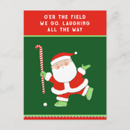 Cartes Pour Fêtes Annuelles Noël de hockey sur gazon