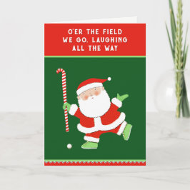 Cartes Pour Fêtes Annuelles Noël de hockey sur gazon