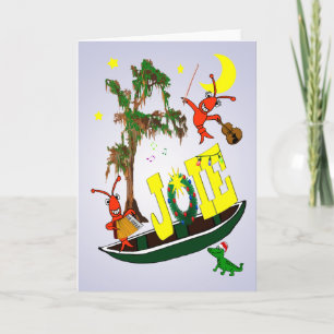 Cartes Pour Fêtes Annuelles Noël de joie de Cajun en français